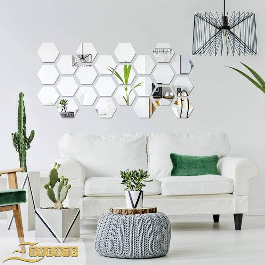 12 pieces Acrylic Wall decor unbreakable mirrors in just..